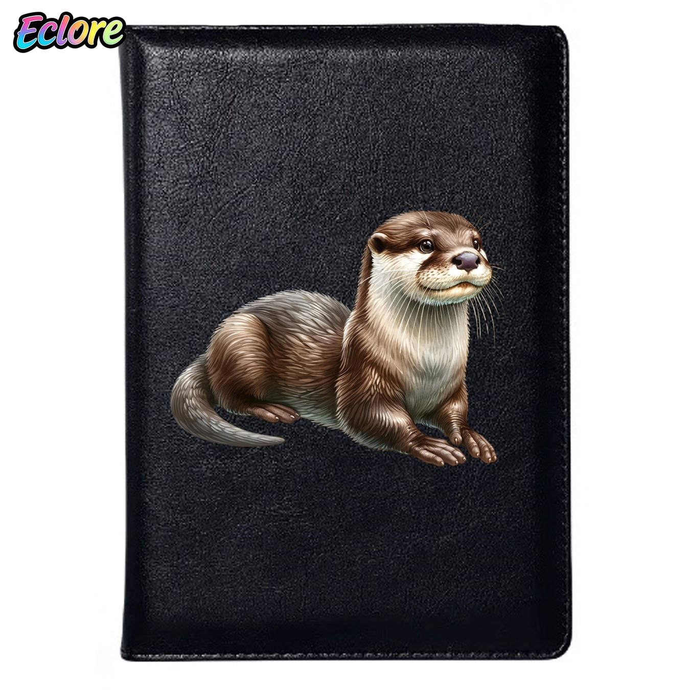 Leather Work Diary Covers - 실물 같은 수달 동물 PU 가죽