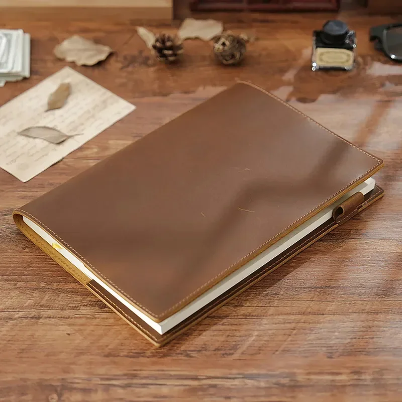 새로운 빈티지 가죽 B5 저널 노트 커버, 176페이지 - Leather Work Diary Covers 리뷰 및 가격